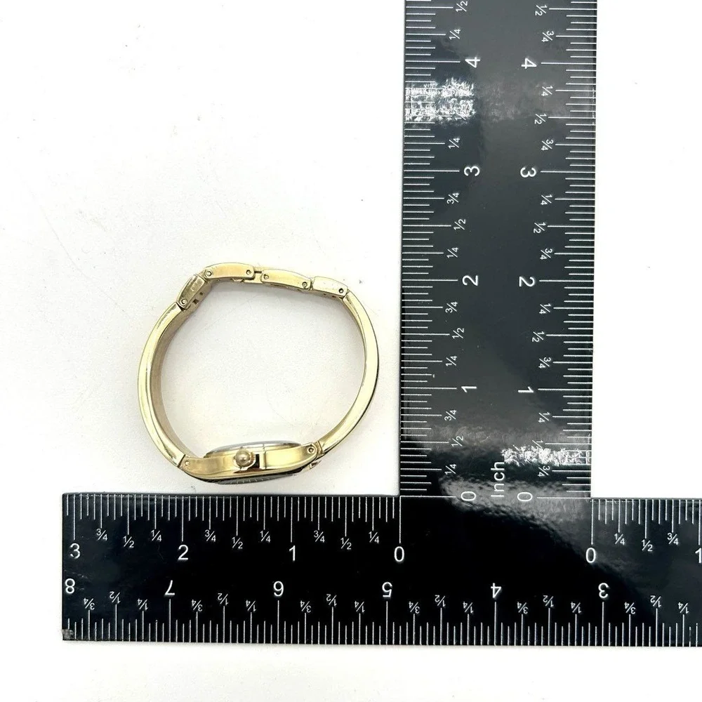 Anne Klein Gold Tone Womens Watch Classic Bracelet Chain Minimalist Capsule